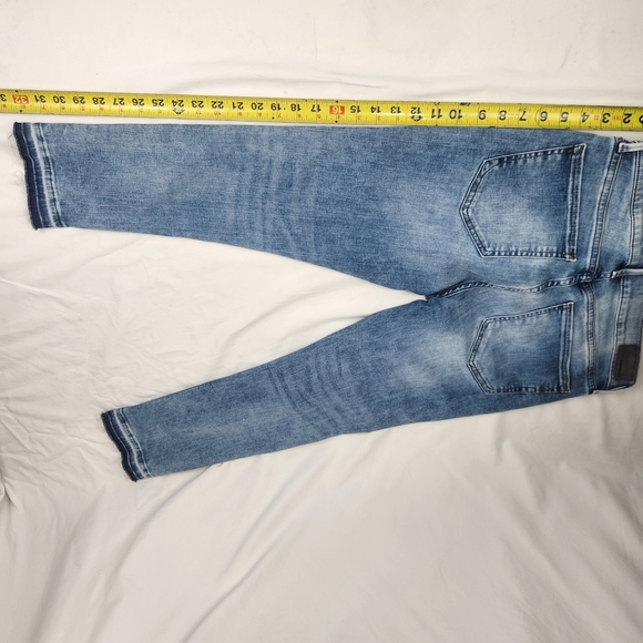 Express Light Blue Skinny Ankle Jeans - Picture 8 of 9